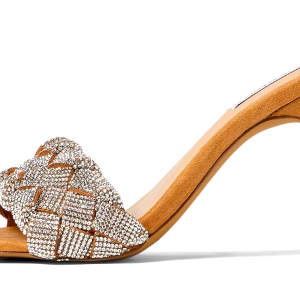 Steve Madden Rhinestone Braided Heels . proms,weddings, parties, these SPARKLE!!